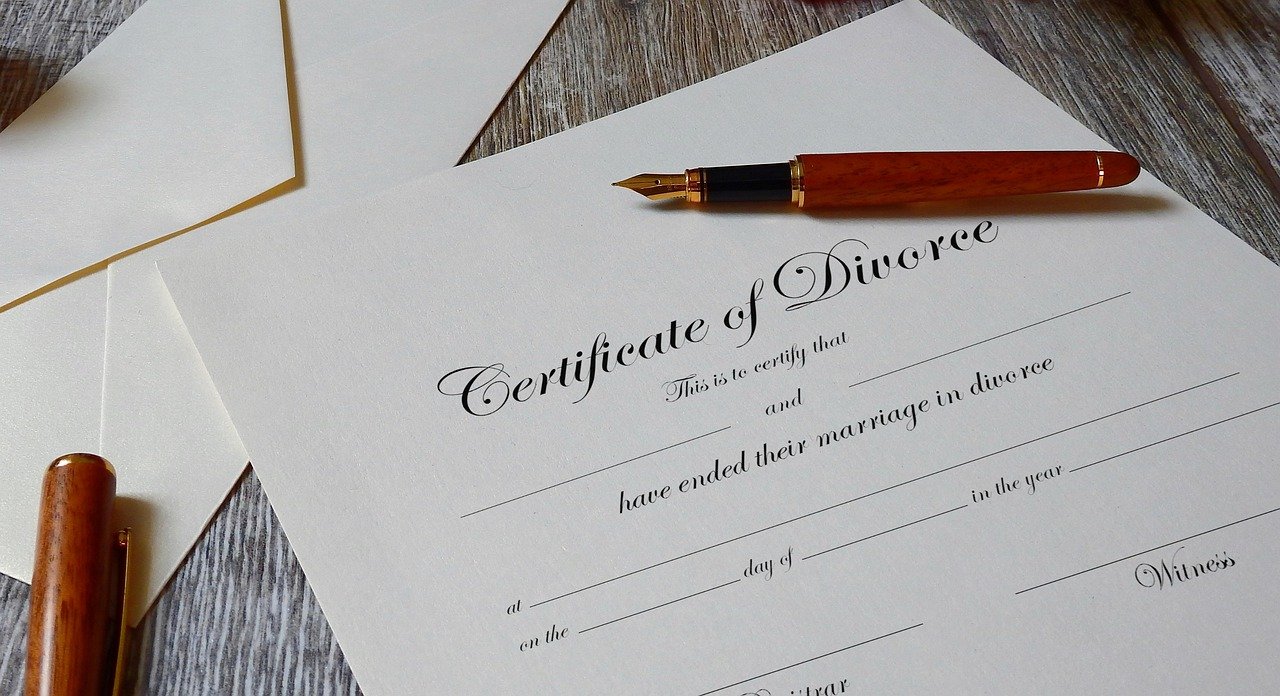 certificat de divorce