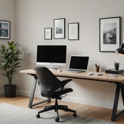 distance entre bureau et mur